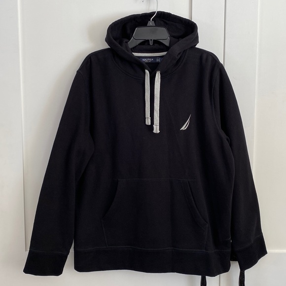 Nautica Other - Nautica Hoodie Sweatshirt Size L Embroidered Logo Black